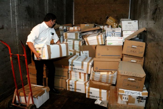 SDU-073-2020.-Arrancan trabajos de depuración de archivo de concentración o archivo muerto de la Secretaría de Finanzas del Gobierno de Tamaulipas (1).JPG-1