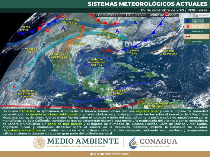 clima frente frio