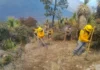 Refuerzan operativo interinstitucional para combatir incendio forestal en Miquihuana